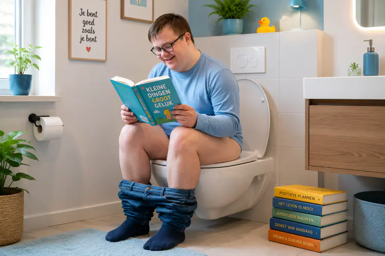 Neem je tijd als je op de wc zit.